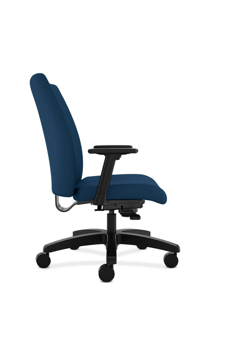 Big and Tall Task Chair - Freedman's Office Furniture - Blue Side View