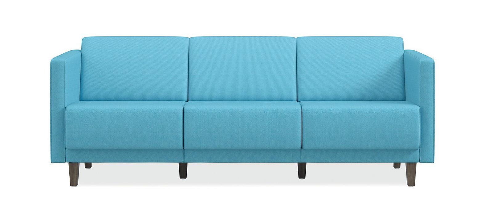 Three-Seat Office Lounge Chair - Freedman's Office Furniture - Front Side