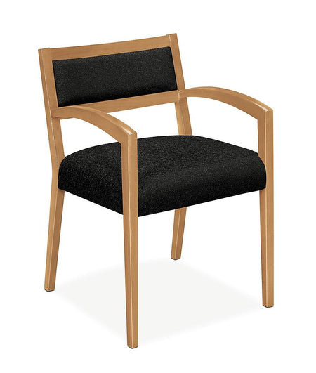 Upholstered Back Wood Guest Office Chair - Freedman's Office Furniture - Main