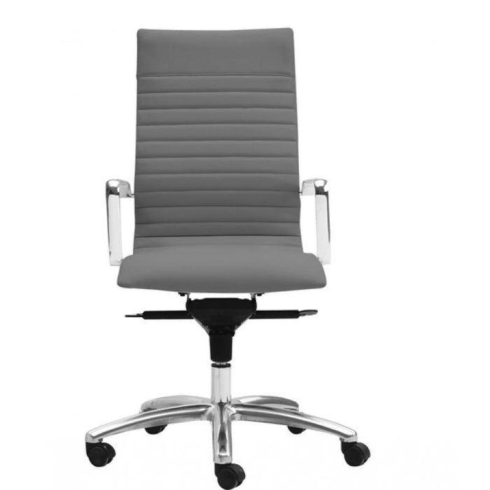 Zatto High Back Executive Office Chair | Grey Leather - Freedman's Office Furniture - Main