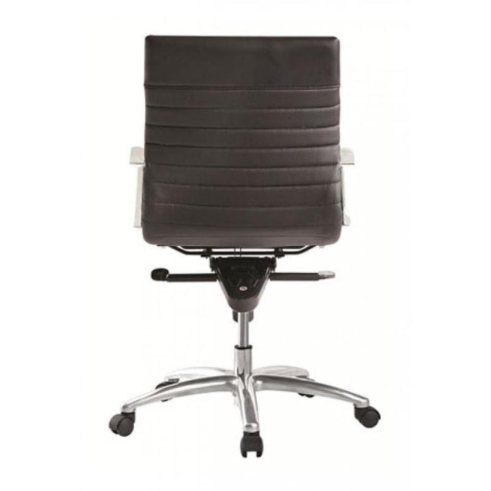 Zatto | Mid Back Leather Executive Chair - Freedman's Office Furniture - Back in Black