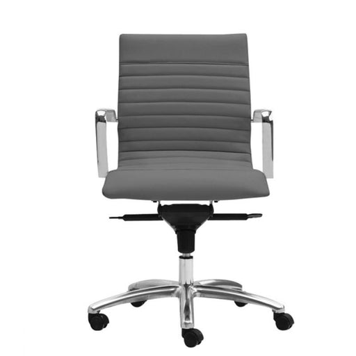 Zatto Mid Back Executive Office Chair | Grey Leather - Freedman's Office Furniture - Main