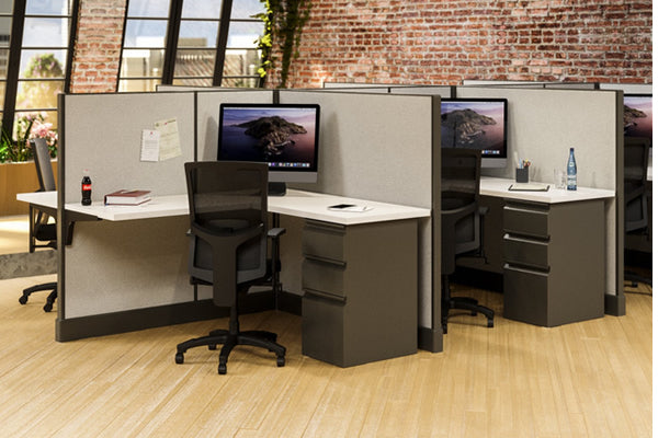 Modern Office Cubicle 6-Pack  Freedman's Office Furniture™