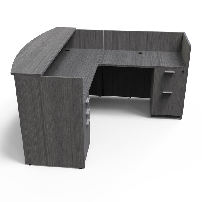 Bellagio Reception Desk - Freedman's Office Furniture - Side