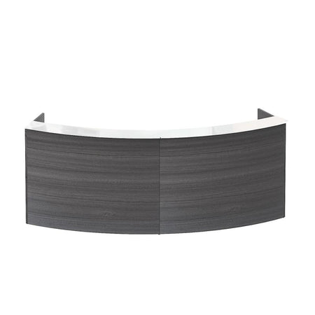 Santa Monica Curved Reception Desk - Freedman's Office Furniture - Gray Desk