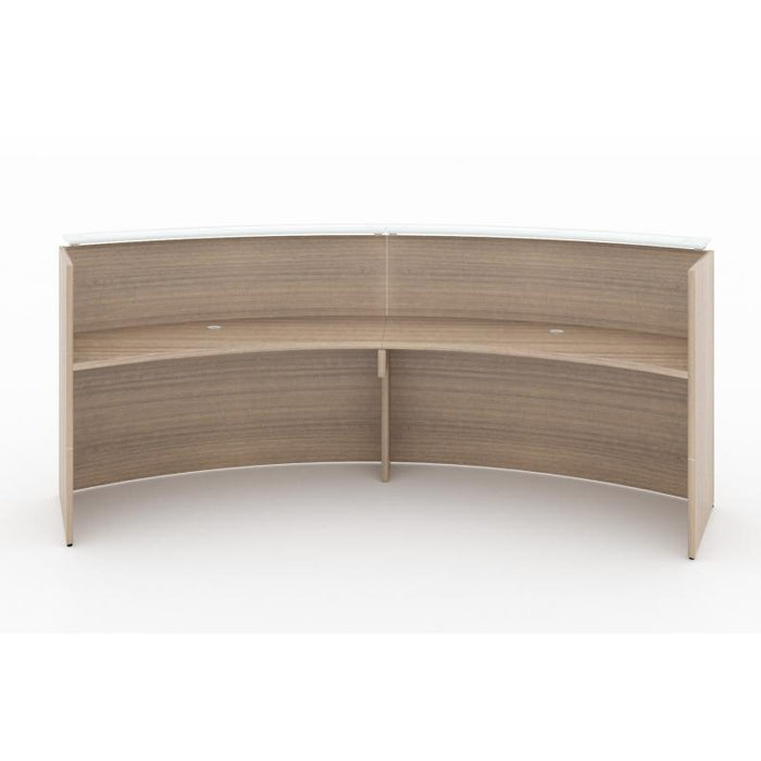 Santa Monica Curved Reception Desk - Freedman's Office Furniture - Inside