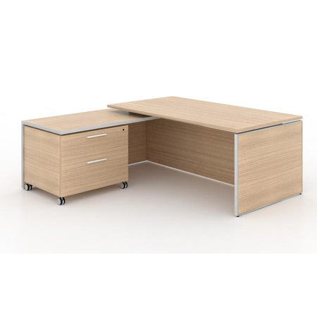 Santa Monica | Executive L-Shaped Desk | with Laminate Top | 72"x78" Freedman's Office Furniture