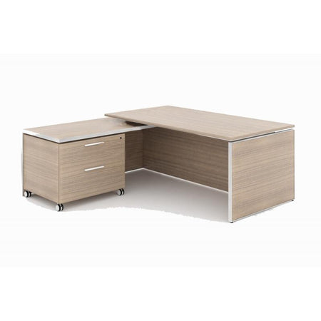 Santa Monica | Executive L-Shaped Desk | with Laminate Top | 72"x78" Freedman's Office Furniture