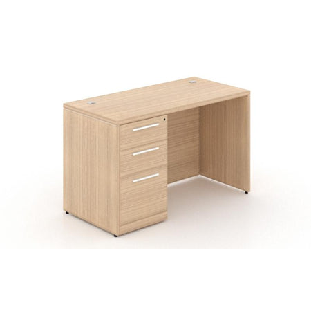Santa Monica Single Pedestal Rectangular Desk - Freedman's Office Furniture - Miele
