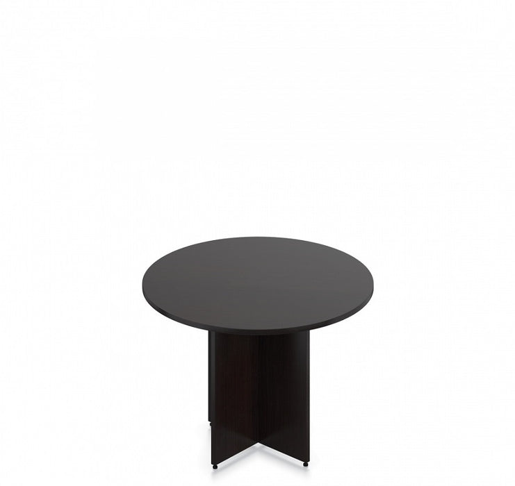 Carmel Round Office Table | 42" - Freedman's Office Furniture - Espresso