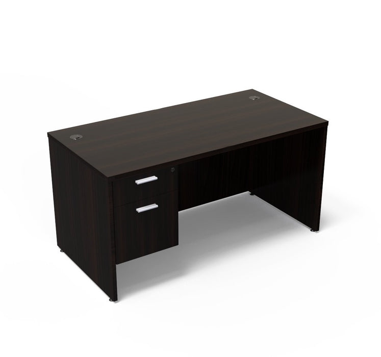 Carmel Single Pedestal Desk | 24"x48" - Freedman's Office Furniture - Main