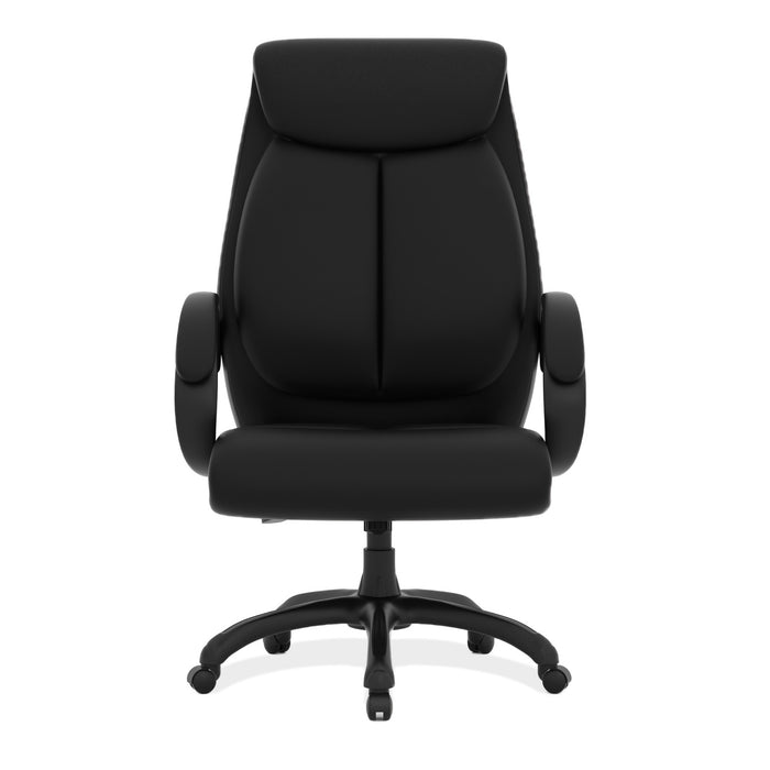 Executive High Back Office Chair with Black Frame - Freedman's Office Furniture - Front Side