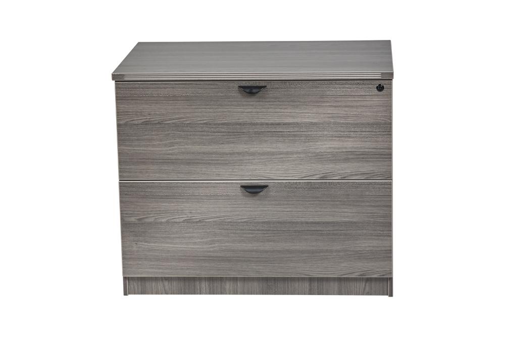 Two drawer horizontal clearance file cabinet