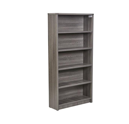 Bellagio Office Bookcase | 69" - Freedman's Office Furniture - Side Part in Grey