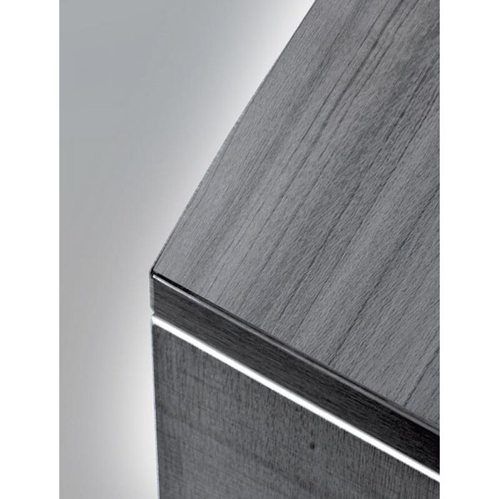 Santa Monica Office Storage Cabinet | 2 Door | Glass Doors W/O Top - Freedman's Office Furniture - Corner in Grey