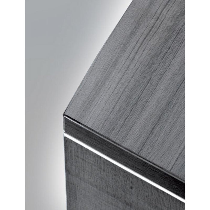 Santa Monica Deluxe Mobile Office Pedestal Box File - Freedman's Office Furniture - Corner in Grey