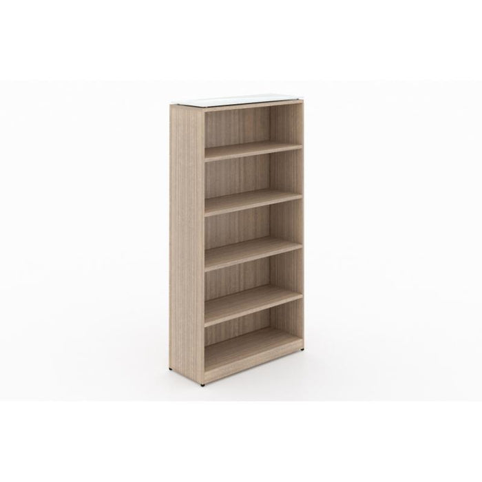 Santa Monica Full Height Office Bookcase | 71"H - Freedman's Office Furniture - Noce