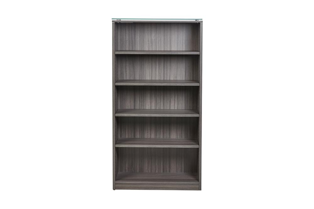 Santa Monica Full Height Office Bookcase | 71"H - Freedman's Office Furniture - Front Side