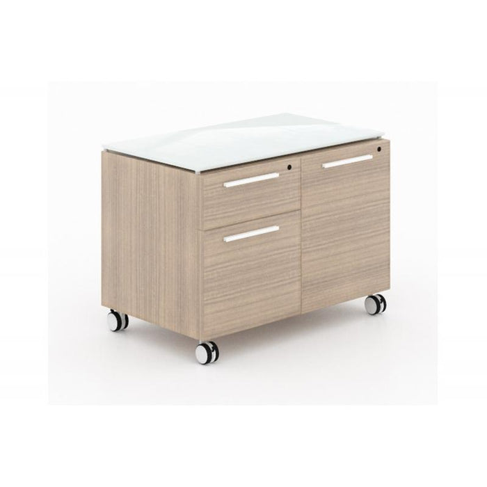 Santa Monica Mobile Storage Cabinet - Freedman's Office Furniture - Noce
