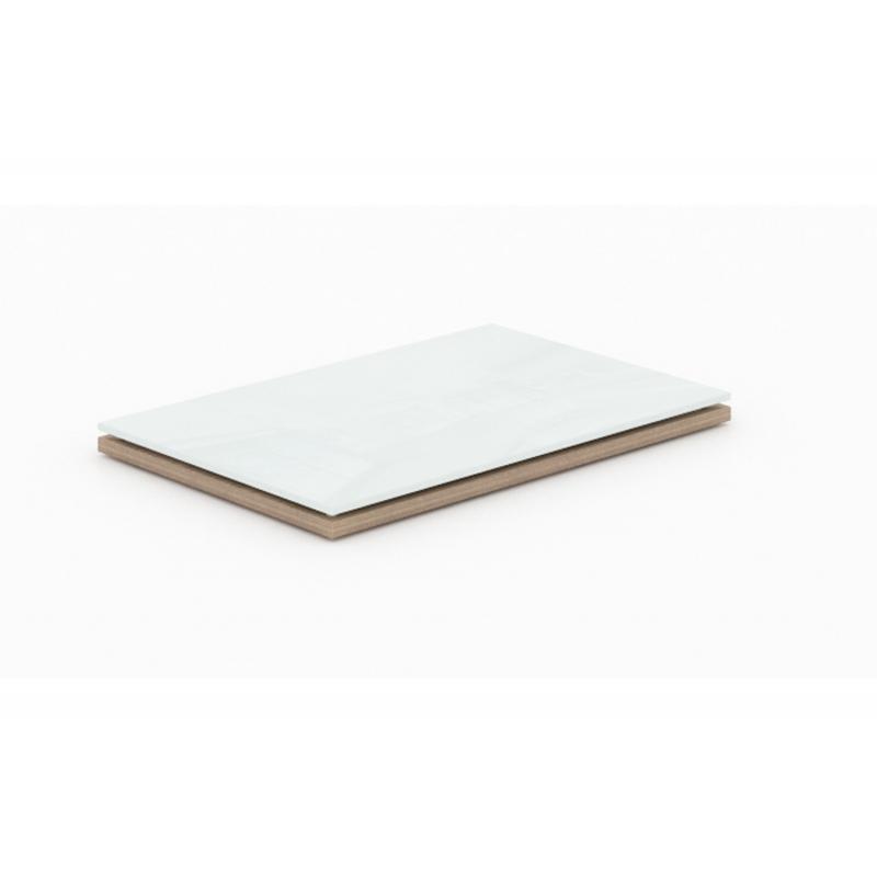 Santa Monica White Glass Top for Storage Units - Freedman's Office Furniture - Noce
