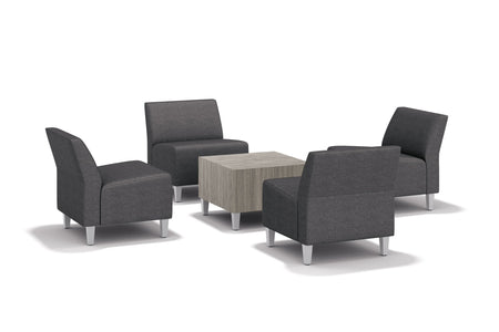 Laminate Collaborative Cube Lounge Table - Freedman's Office Furniture - Grey