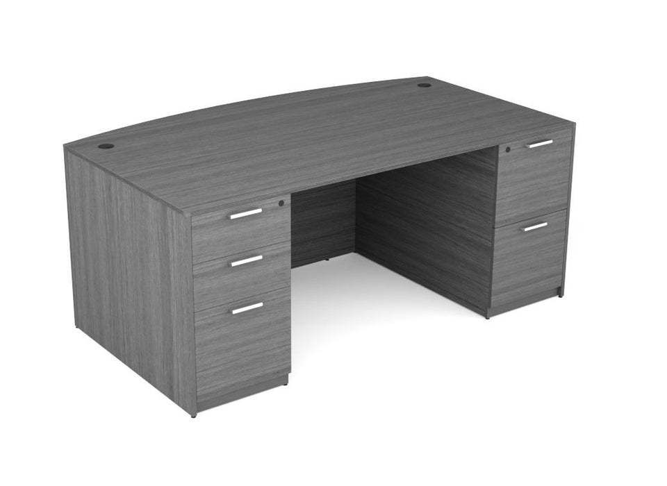 Bellagio Bow Front Desk - Freedman's Office Furniture - Main